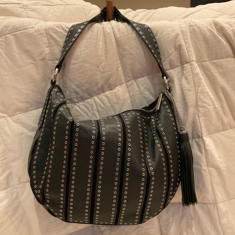 Michael Kors Brooklyn Grommet Applique Medium Hobo Bag
